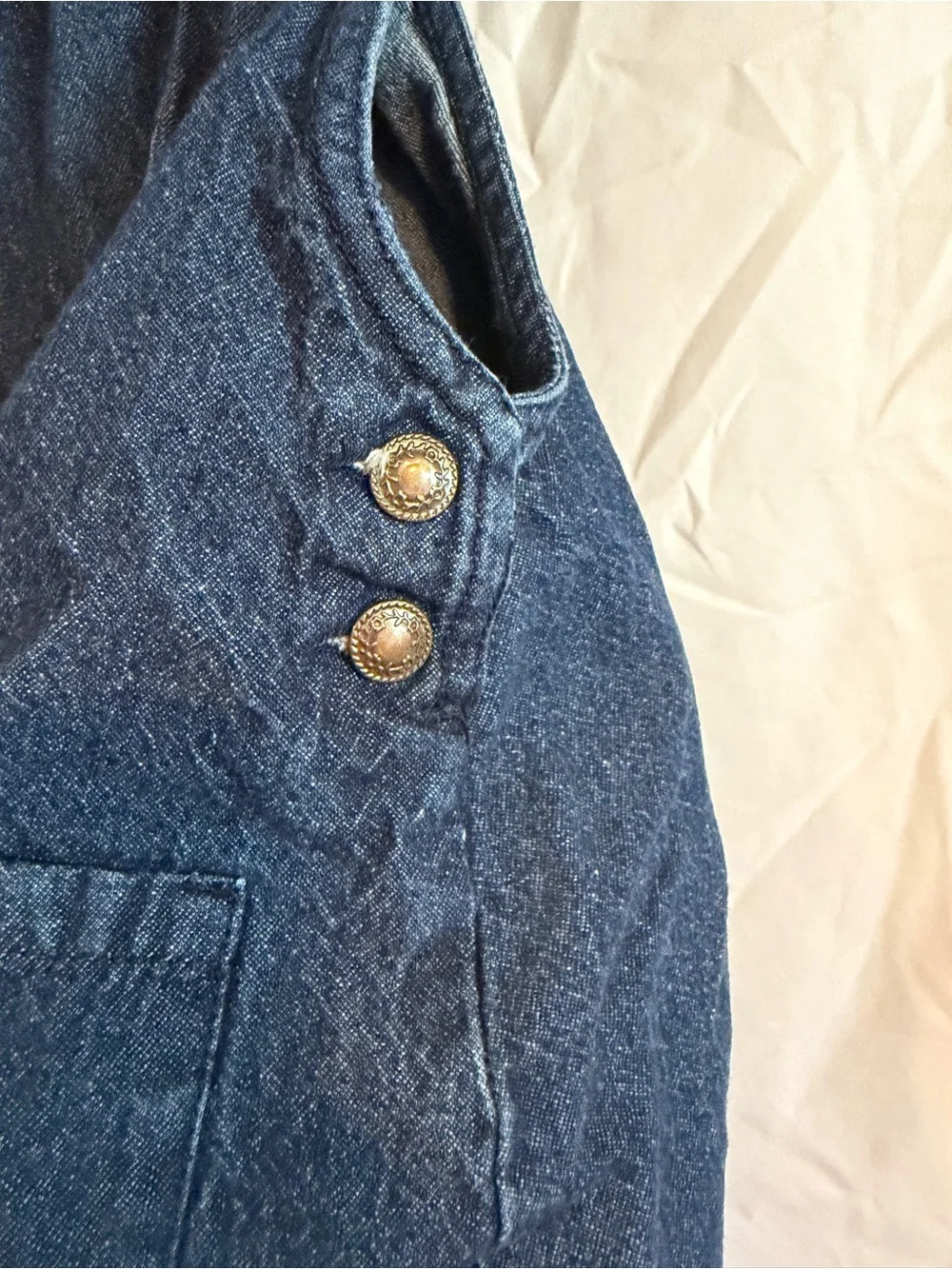 Max Studio Kids Dark Blue Denim Pinafore
